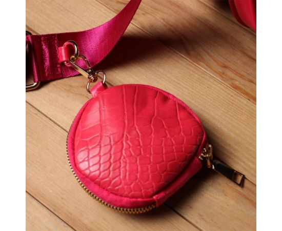 Купить Женский удобный двойной клатч из экокожи Vintage sale_15136 Розовый, фото , изображение 10, характеристики, отзывы