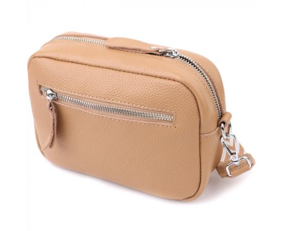 Купить Женская сумка кросс-боди из натуральной кожи Vintage sale_15139 Бежевый, фото , изображение 2, характеристики, отзывы