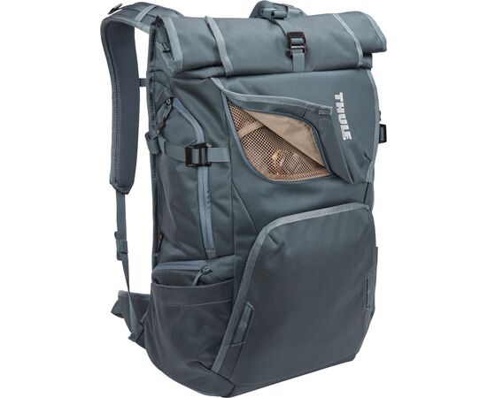 Купить Рюкзак Thule Covert DSLR Rolltop Backpack 32L (Dark Slate) (TH 3203909), фото , изображение 12, характеристики, отзывы