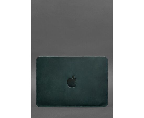 Купить Кожаный чехол для MacBook Pro (макбук) 14'' Зеленый, фото , изображение 3, характеристики, отзывы