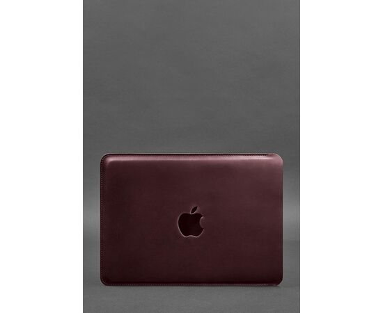 Купить Кожаный чехол для MacBook Pro 13'' Бордовый, фото , характеристики, отзывы