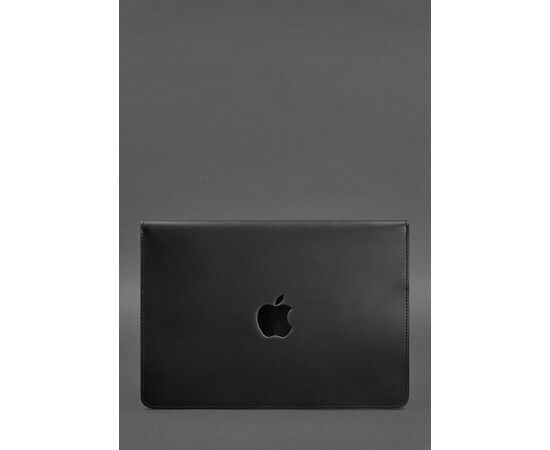 Купить Кожаный чехол-конверт на магнитах для MacBook (макбук) Air/Pro 13'' Черный, фото , изображение 2, характеристики, отзывы