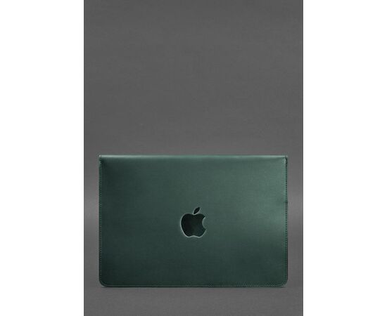 Купить Кожаный чехол-конверт на магнитах для MacBook Air/Pro (макбук) 13'' Зеленый, фото , изображение 2, характеристики, отзывы