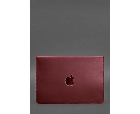 Купить Кожаный чехол-конверт на магнитах для MacBook (макбук) Air/Pro 13'' Бордовый Crazy Horse, фото , изображение 2, характеристики, отзывы