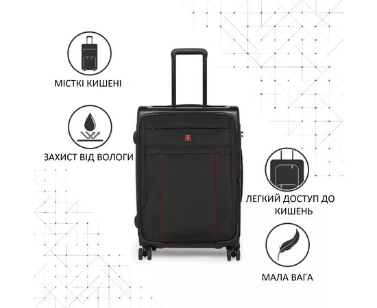 Купить Валіза Swissbrand Perth (S) Black (SWB_LYPER001S), фото , изображение 5, характеристики, отзывы