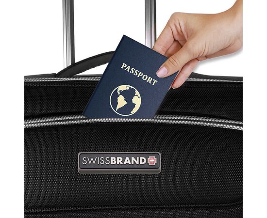 Купить Валіза Swissbrand Austria (S) Black (SWB_LEAUS001S), фото , изображение 3, характеристики, отзывы