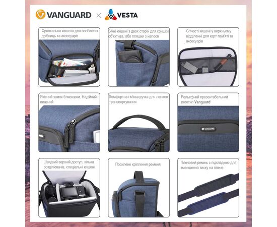 Купить Сумка Vanguard Vesta Aspire 15Z Gray (Vesta Aspire 15Z GY), фото , изображение 19, характеристики, отзывы