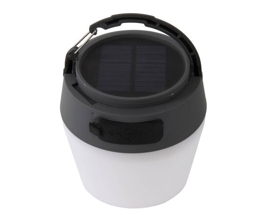 Купить Ліхтар кемпінговий Bo-Camp Wega Powerbank Solar 180 Lumen White/Grey/Black (5818735), фото , изображение 7, характеристики, отзывы