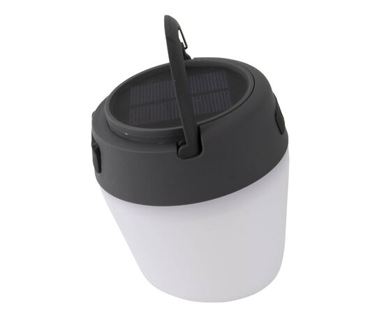 Купить Ліхтар кемпінговий Bo-Camp Wega Powerbank Solar 180 Lumen White/Grey/Black (5818735), фото , изображение 9, характеристики, отзывы