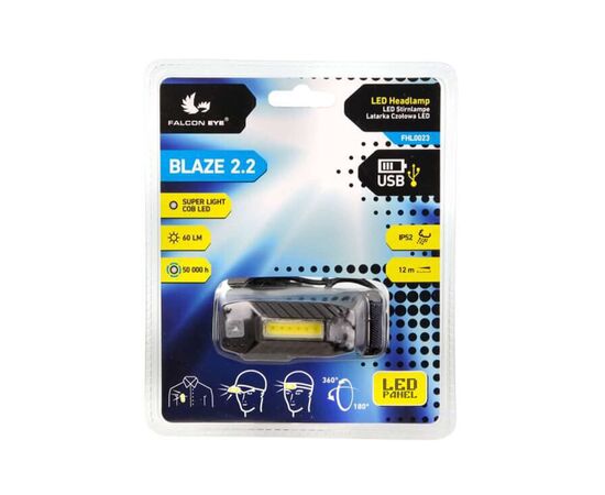 Купить Ліхтар налобний Falcon Eye Blaze 2.2 (60 Lm) USB Rechargeable (FHL0023), фото , изображение 2, характеристики, отзывы