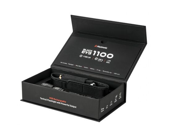 Придбати Ліхтар тактичний Mactronic Black Eye 1100 (1100 Lm) USB Rechargeable (THH0043), image , зображення 4, характеристики, відгуки