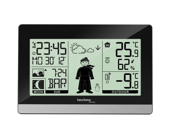 Купить Метеостанція Technoline WS9612 Black (WS9612), фото , изображение 2, характеристики, отзывы