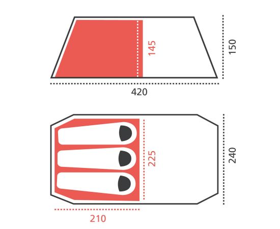 Купить Намет Grand Canyon Robson 3 Capulet Olive (330027), фото , изображение 2, характеристики, отзывы