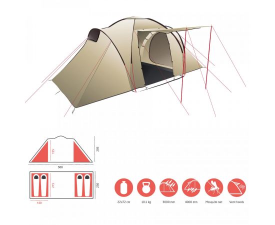 Купить Намет Grand Canyon Atlanta 4 Mojave Desert (330031), фото , изображение 4, характеристики, отзывы