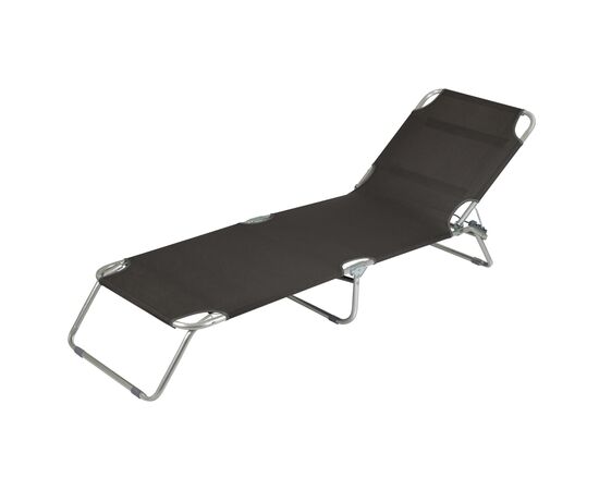 Придбати Ліжко розкладне Bo-Camp Sun Lounger 3 Positions Anthracite (1304480), image , зображення 2, характеристики, відгуки