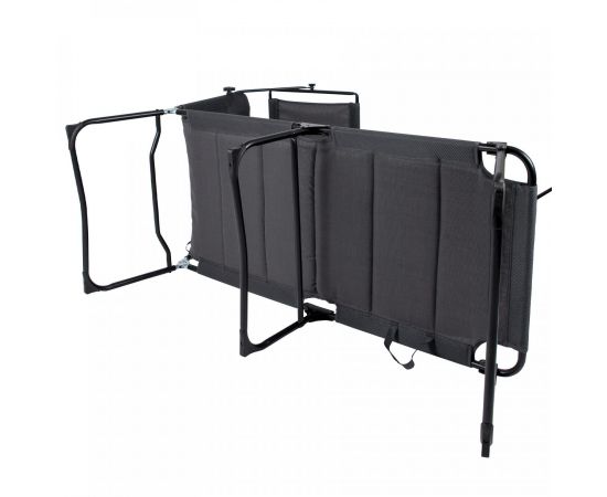Купить Ліжко розкладне Bo-Camp Sun Lounger With Sunscreen 5 Positions Grey (1304492), фото , изображение 2, характеристики, отзывы