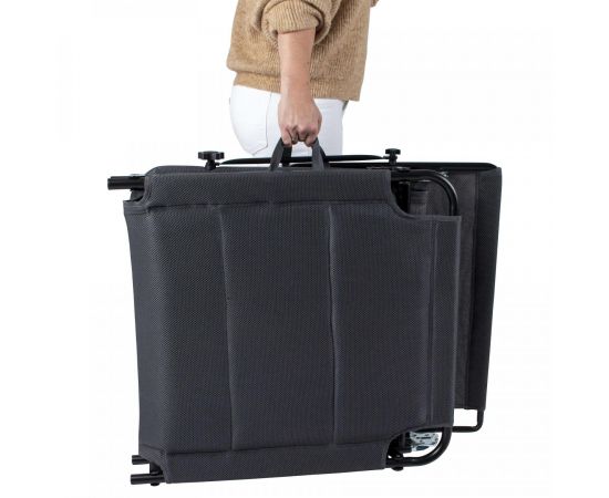 Купить Ліжко розкладне Bo-Camp Sun Lounger With Sunscreen 5 Positions Grey (1304492), фото , изображение 3, характеристики, отзывы