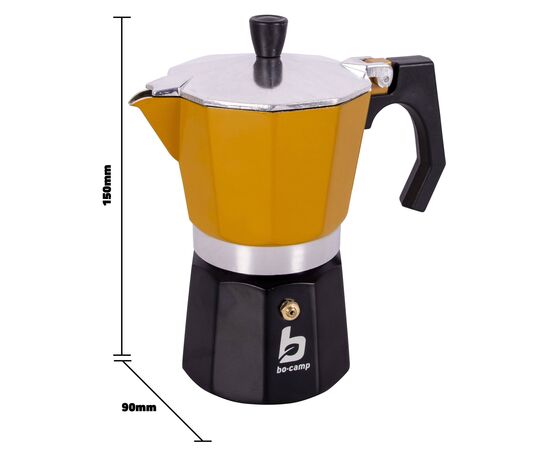 Придбати Кавоварка Bo-Camp Hudson 3-cups Yellow/Black (2200518), image , зображення 2, характеристики, відгуки