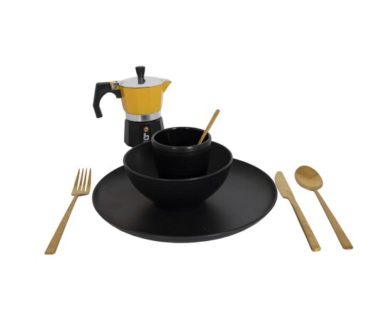 Придбати Кавоварка Bo-Camp Hudson 3-cups Yellow/Black (2200518), image , зображення 6, характеристики, відгуки