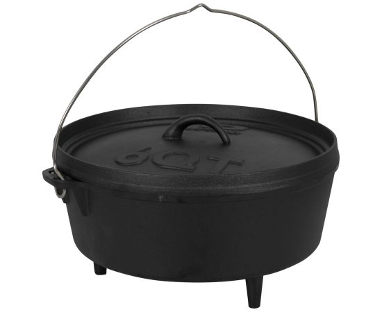 Купить Казан з кришкою Bo-Camp Dutch Oven Cast Iron 31 cm / 5 L Black (2122410), фото , характеристики, отзывы