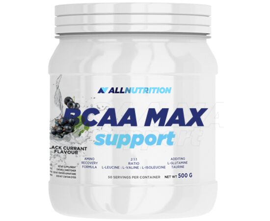 Придбати Комплекс амінокислот для спорту BCAA Max Support - 500g Black Curant (Чорна смородина) - All Nutrition, image , характеристики, відгуки