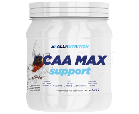 Купить Комплекс аминокислот для спорта BCAA Max Support - 500g Cola (Кола) - All Nutrition, фото , характеристики, отзывы