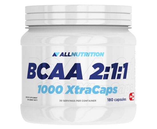 Купить Комплекс аминокислот для спорта BCAA 2-1-1 1000 XtraCaps -180 caps - All Nutrition, фото , характеристики, отзывы