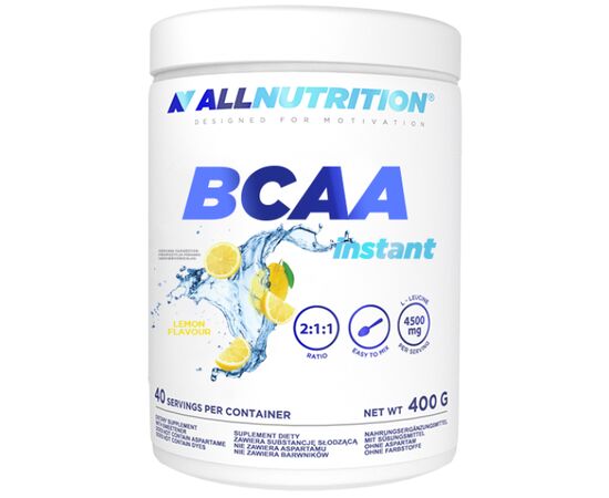 Придбати Комплекс амінокислот для спорту BCAA Instant - 400g Lemon (Лимон) - All Nutrition, image , характеристики, відгуки