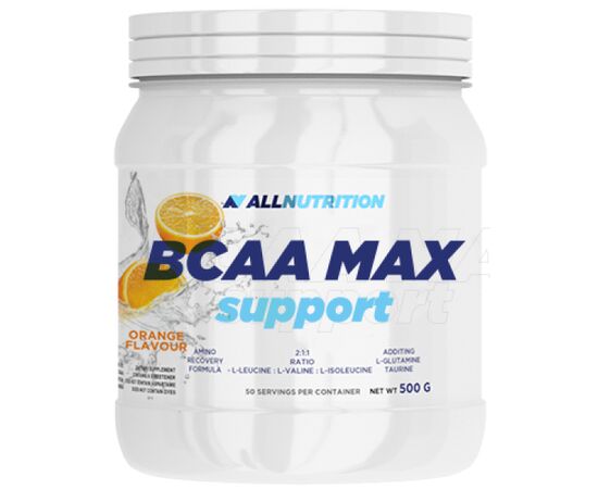 Купить Комплекс аминокислот для спорта BCAA Max Support - 500g Orange (Апельсин) - All Nutrition, фото , характеристики, отзывы