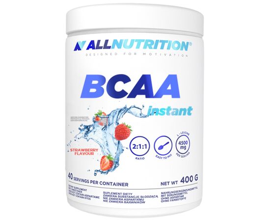 Купить Комплекс аминокислот для спорта BCAA Instant - 400g Strawberry - All Nutrition, фото , характеристики, отзывы