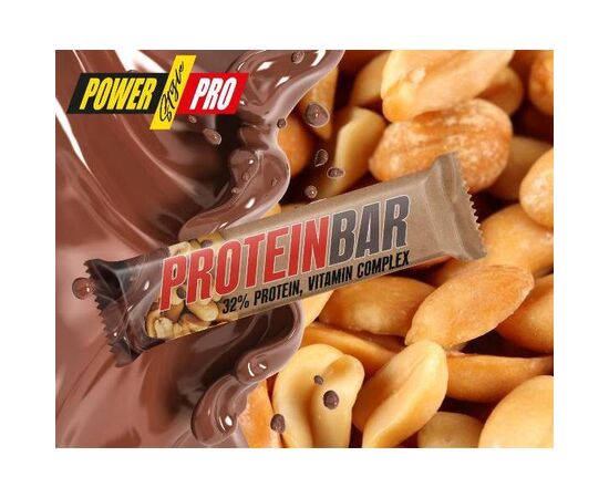 Купить Протеиновый батончик Protein Bar Nutella  32% - 20x60g Nut Without sugar (Орех без сахара) - Power Pro, фото , характеристики, отзывы