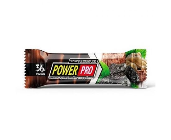 Купить Протеиновые батончики Protein Bar Nutella 36% - 20x60g Prunes and Nuts (Чернослив и орехи) - Power Pro, фото , характеристики, отзывы