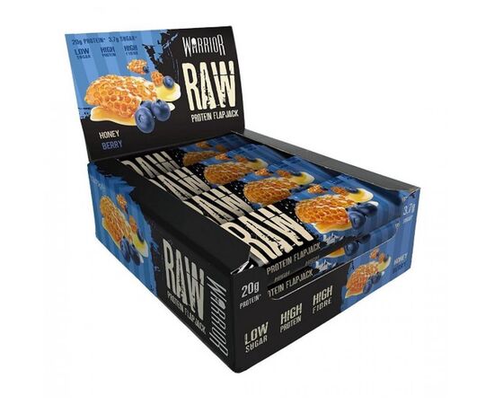 Купить Raw Protein Flapjack Bar - 12x75g Honey Berry, фото , характеристики, отзывы