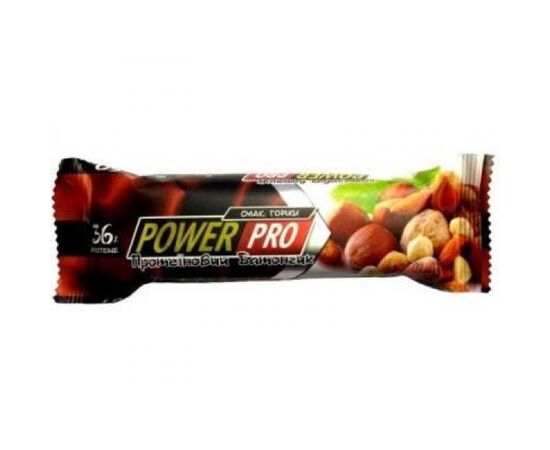 Купить Протеиновые батончики, Protein Bar Nutella 36% - 20x60g Nut (Орех)- Power Pro, фото , характеристики, отзывы