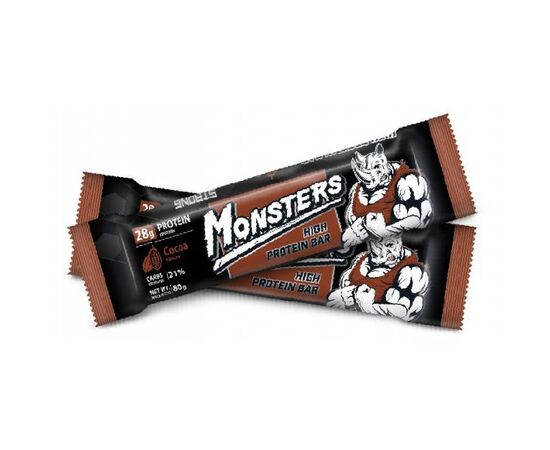 Купить Протеиновый батончик Strong Max - 80g Cocoa (Какао) - Monsters, фото , характеристики, отзывы