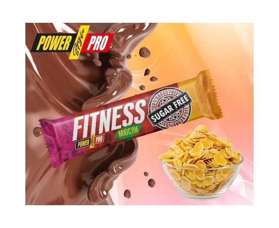 Придбати Протеїновий батончик Protein Bar Lady Fitness - 20x50g Muesli Nut (Оріхові мюслі) - Power Pro, image , характеристики, відгуки