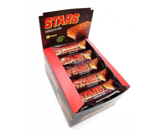 Купить Протеиновый батончик Stars - 50g Chocolate caramel nougat (Шоколадно-карамельная нуга) - VALE, фото , характеристики, отзывы