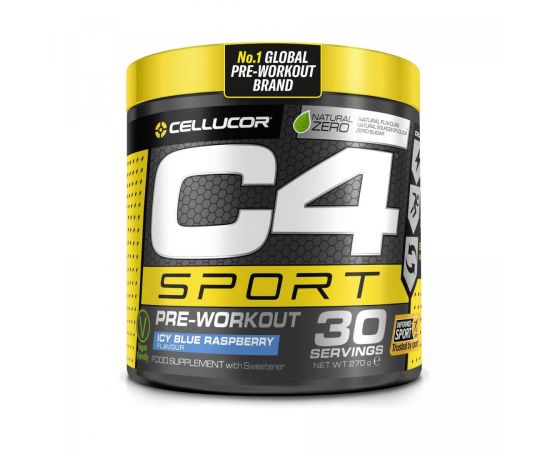 Купить C4 Sport Pre-workout - 288g Ice Blue Raspberry, фото , характеристики, отзывы