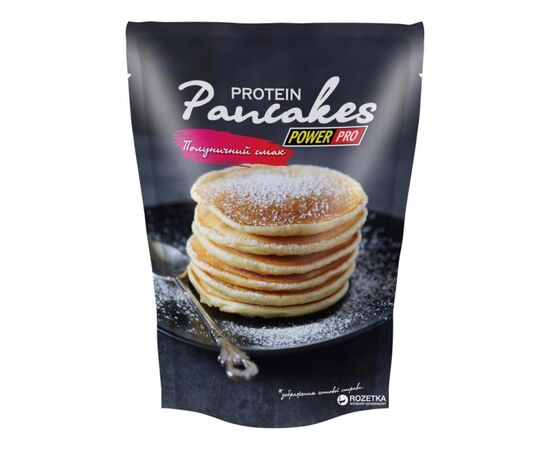 Придбати Протеїнові панкейки ( Protein Pancakes ) - 600g Strawberry ( Полуниця )- Power Pro, image , характеристики, відгуки