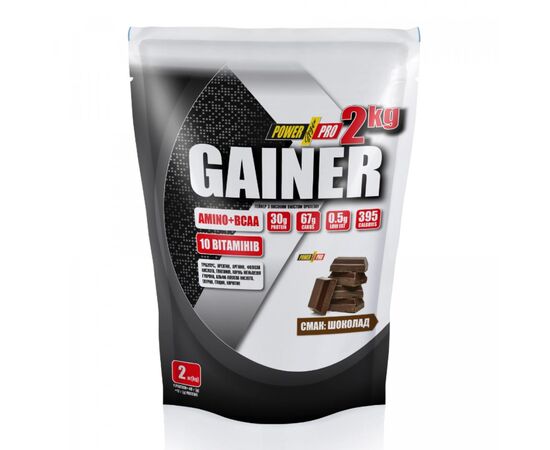 Придбати Гейнер  ( Gainer )  - 2000g Chocolate ( Шоколад )  - Power Pro, image , характеристики, відгуки