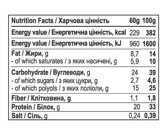 Купить Protein Bar - 12x60g Caramel Cream, фото , изображение 2, характеристики, отзывы