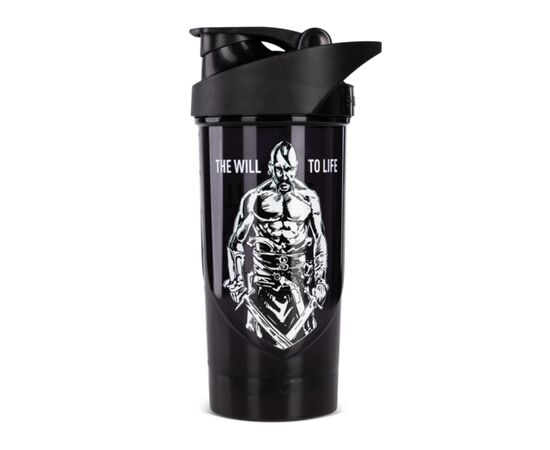 Придбати Шейкер, Shaker The Will To Life - 700ml Black-White ( Чорно +  білий ) - Progress Nutrition, image , характеристики, відгуки