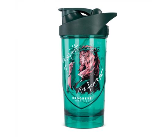 Придбати Шейкер, Shaker The Spirit Of The Forest - 700ml Green ( Зелений ) - Progress Nutrition, image , характеристики, відгуки