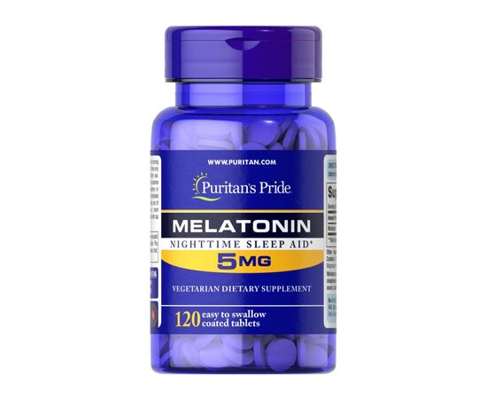 Купить Мелатонин (Melatonin) 5mg-120 tabs - Puritans Pride, фото , характеристики, отзывы