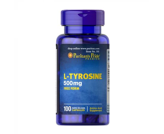 Купить L-Tyrosine 500 mg - 100 caps, фото , характеристики, отзывы