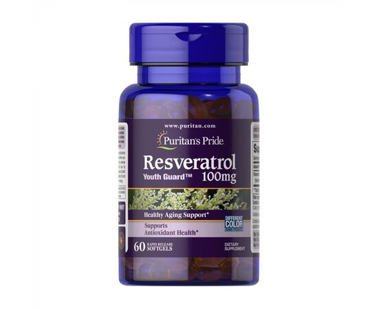 Придбати Resveratrol 100 mg - 60 softgels, image , характеристики, відгуки