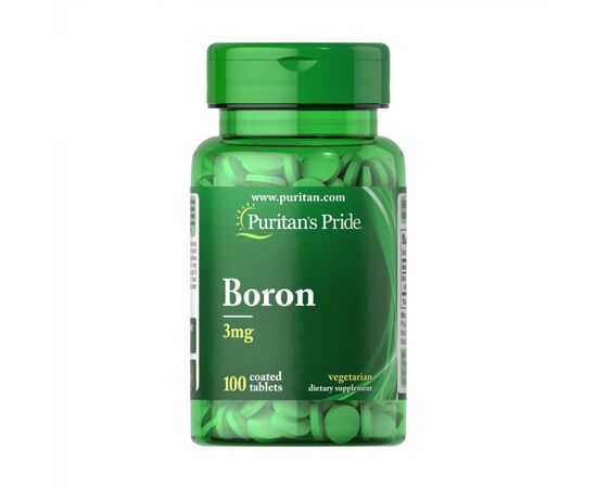 Купить Бор ( Boron)  3mg - 100 tabs - Puritans Pride, фото , характеристики, отзывы