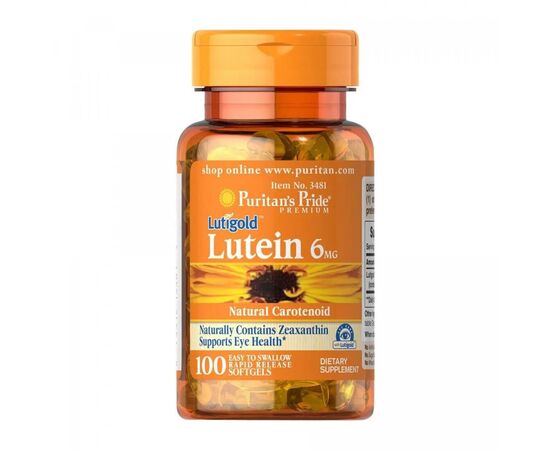 Купить Lutein 6 mg with Zeaxanthin - 100 softgels, фото , характеристики, отзывы