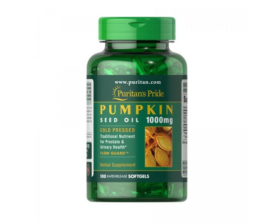 Придбати Pumpkin Seed oil 1000mg - 100 softgels, image , характеристики, відгуки