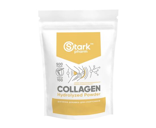 Придбати Колаген, Stark Collagen Hydrolyzed Powder - 500g - Stark Pharm , image , характеристики, відгуки